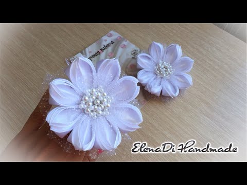 Видео: Белые банты на 1 сентября\Школьные банты