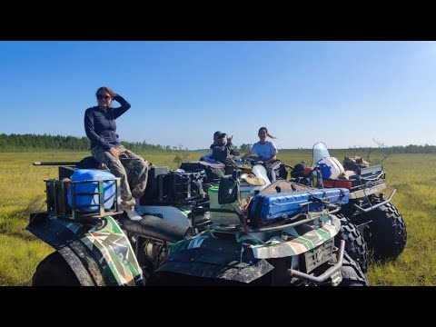 Видео: Прогулка на больших квадроциклах Сокол и Росомаха с друзьями. Съемки с квадрокоптера