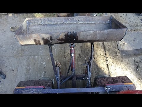 Видео: Ковш на самодельный трактор ,часть 3.