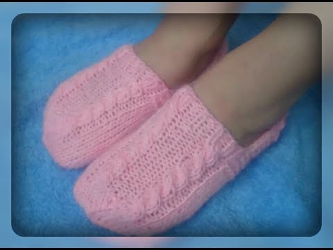 Видео: Детские следки на чулочных спицах