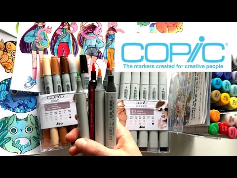 Видео: COPIC | Большой обзор маркеров | Три набора Sketch, Ciao и Classic