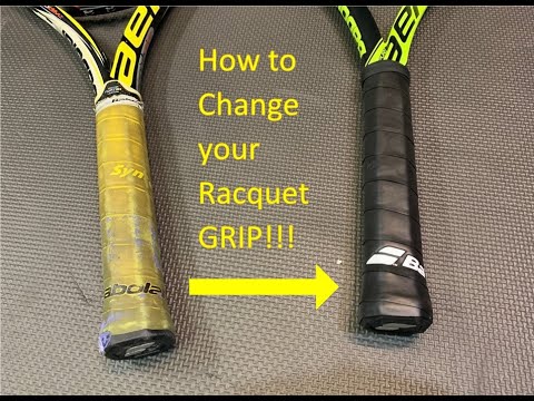 Видео: Как перетянуть и заменить сменную ручку теннисной ракетки!
