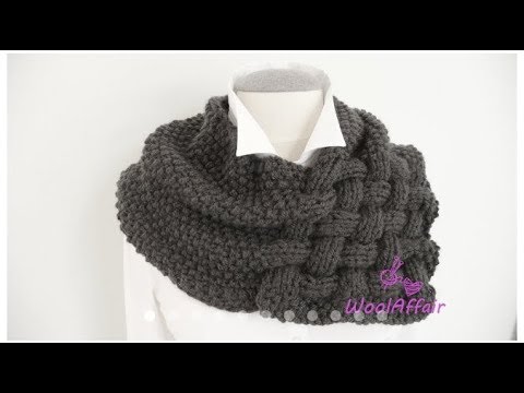 Видео: Снуд - шарф спицами. Часть 2.