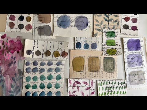 Видео: #the100dayproject | ВЕСЕЛОЕ и ПРОСТОЕ создание акварельных рисунков для журналов и коллажей | ДЕН...