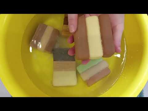 Видео: Мыление хозяйственного мыла и прилепушек 🧼