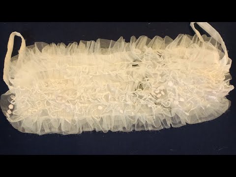 Видео: Мочалка из остатков  фатина.