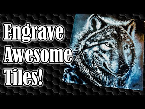 Видео: Лазерная гравировка плитки: потрясающие красочные дизайны — это просто!
