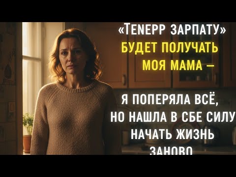 Видео: «Теперь зарплату будет получать моя мама — я потеряла всё, но нашла в себе силу начать жизнь заново»