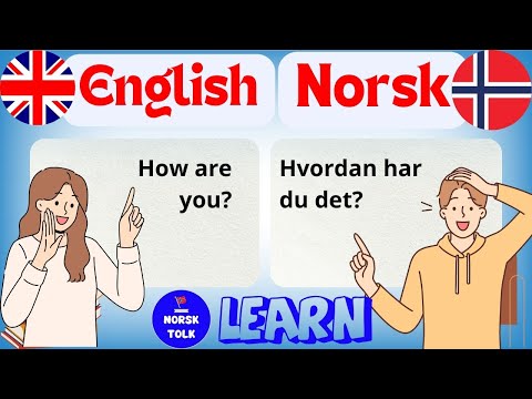 Видео: Изучайте норвежский | 100 важных фраз (английский - норвежский)