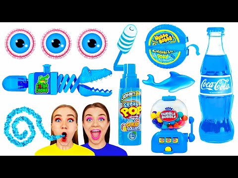 Видео: Челлендж с Синей Едой | Съедобная Битва от Craft4Fun Challenge