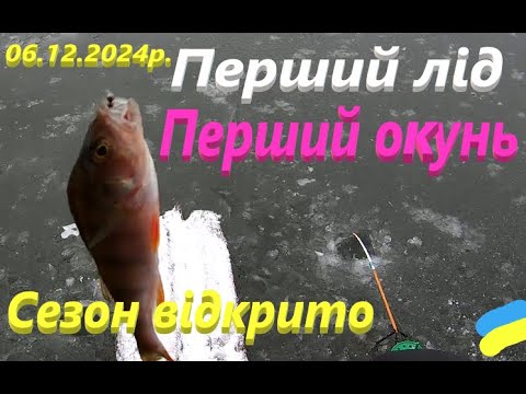 Видео: Перший лід # Перший окунь # Сезон відкрито #РибачуЯкУмію