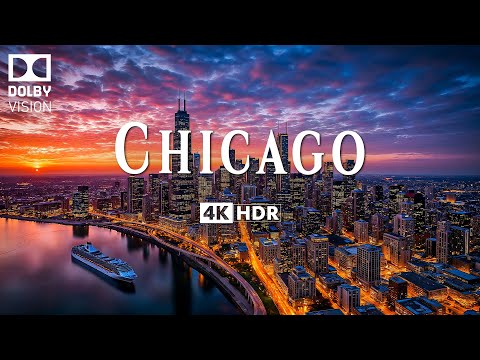 Видео: ЧИКАГО 4K ULTRA HD [60 кадров в секунду] • Воздушное путешествие над знаменитым городом ветров