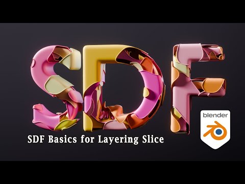 Видео: [Tut] Основы сетки SDF и наложение слоёв — Blender 5.0+