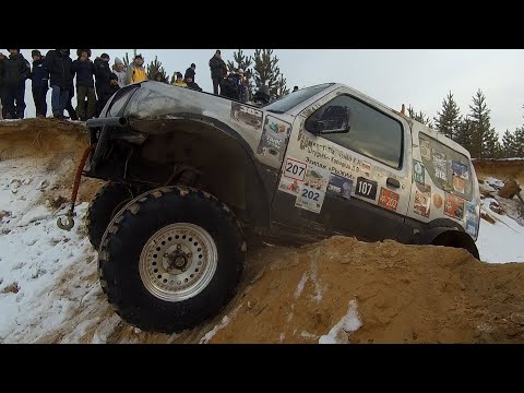 Видео: Кто кого - Escudo против трех Jimny? Очень жесткая трасса! OffRoad в карьере. КарибПрайд Пати Ч 3