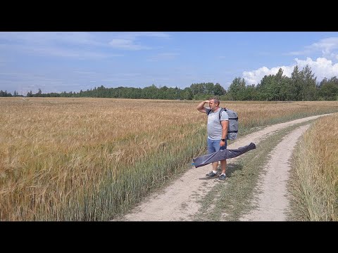 Видео: Прогулка до речки с каяком за спиной | Молния Каяк