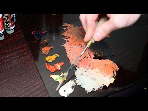 Видео: Как смешивать цвета для портрета? Урок с Сергеем Гусевым.