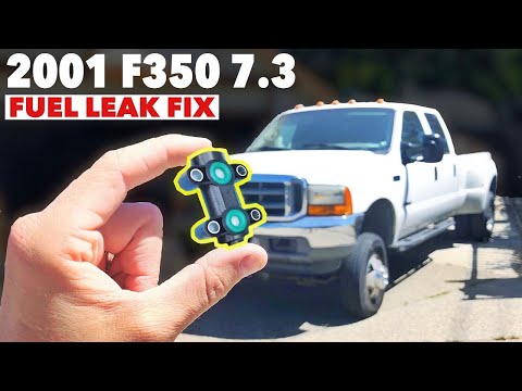 Видео: 2001 Ford F350 7.3 4x4 Dually Powerstroke — Устранение утечки топлива. Клапан топливного бака в с...