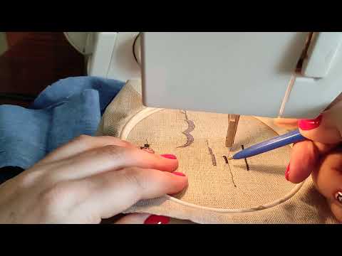 Видео: Машинная вышивка ☀️Применяю функцию зиг заг☀️