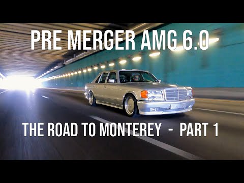 Видео: Дорога в Монтерей. Часть 1. Mercedes-Benz 560SEL 6.0 AMG