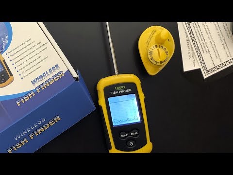 Видео: Рыболокатор Lucky FFCW1108-1. Распаковка и тест на воде