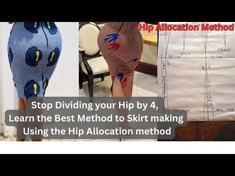 Видео: Как построить юбку-карандаш с учетом линии бедер. Правильный подход к пошиву юбки для начинающих