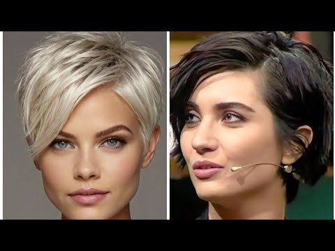 Видео: Последние 40 изображений коротких стрижек для женщин и удлиненного боба-пикси