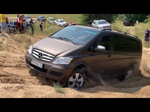 Видео: Mercedes-Benz Viano. Vito. 4x4 off-road. Унижает Jeep Cherokee