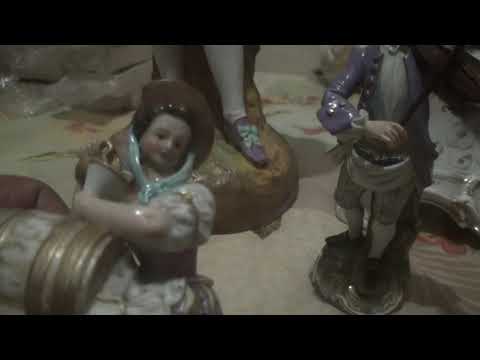 Видео: Как легко отличить роспись хорошую от плохой на фарфоровых фигурах. Показываю наглядно.