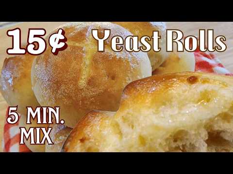 Видео: Булочки для ужина — Быстро, Просто, Вкусно — 30-минутные дрожжевые булочки — The Hillbilly Kitche...