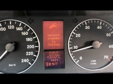 Видео: Mercedes W169 - сброс сервисного интервала, установка времени и даты