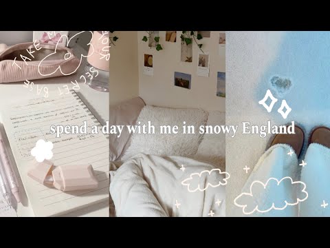 Видео: снежный день в Англии || подготовка к экзаменам, покупка корейской косметики, пилатес