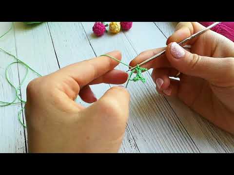 Видео: Вяжем чашелистик для ягоды