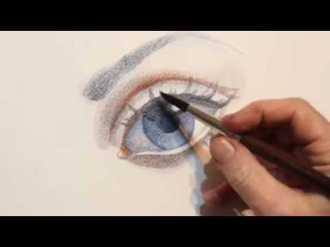 Видео: Как рисовать глаз - уроки рисования акварелью человека Артакадемия