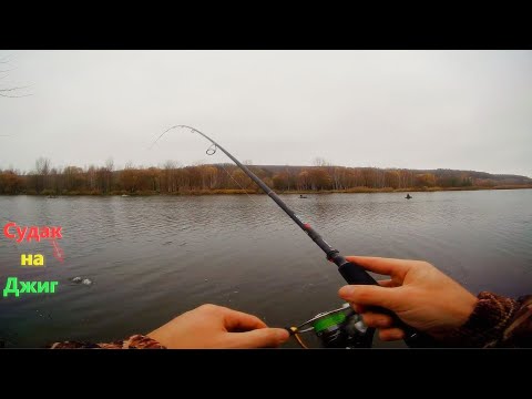 Видео: Судак Осенью на Джиг. Жёсткие поклёвки злых судаков.