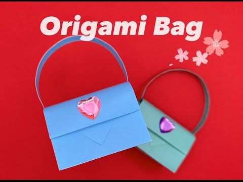 Видео: ORIGAMI LESSON 👜💎❤️/DIY Origami Fashion Bag/Как сделать оригами Сумочку из бумаги/가방 종이접기 #쉽게만들기