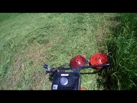 Видео: Сенокос 2018. Кошу густой костер.