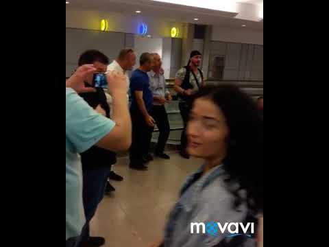 Видео: Грузинские песни в аэропорту Бэн Гурион перед вылетом в Тбилиси,Ansambli Kavkasioni
