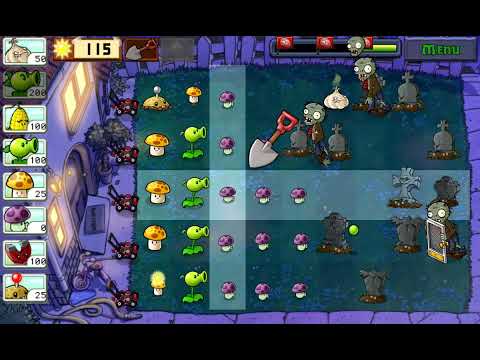 Видео: PVZ 1 adventure 2 level 17 прохождение