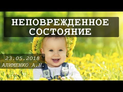 Видео: Неповрежденное cостояние. Алименко А.Н. (30.05.2018)