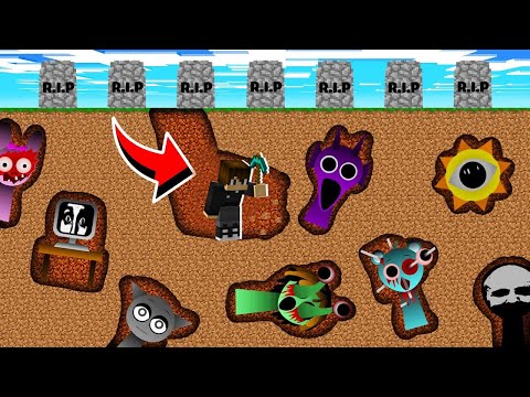 Видео: МЫ НАШЛИ МОГИЛЫ СПРУНКОВ В МАЙНКРАФТ! ЕНОТИК И ФИАЛКА SPRUNKI MINECRAFT