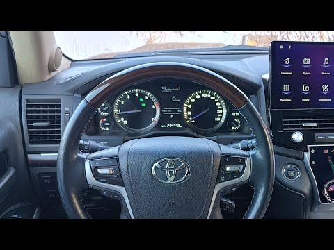 Видео: Панель приборов для Land Cruiser 200 07-15, в оригинальном стиле LX570 16-21