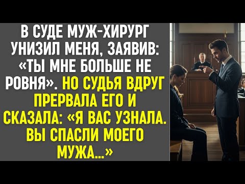 Видео: В суде муж-хирург унизил меня, заявив: «ты мне больше не ровня».
