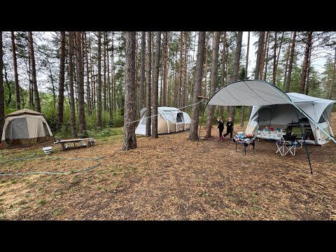 Видео: Сентябрь с палатками на озере 2025г.