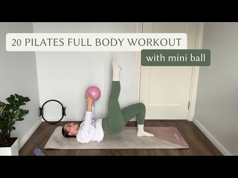Видео: 20 min Full Body Pilates with mini ball | спокойная практика дома для сильного и подтянутого тела