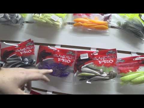 Видео: Обзор силиконовых приманок в рыболовном магазине.