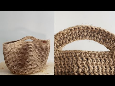 Видео: СТИЛЬНАЯ вязаная СУМКА крючком ИЗ ДЖУТА. crochet bag