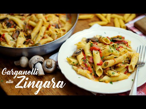Видео: ПАСТА ГАРГАНЕЛЛИ АЛЛА ЗИНГАРА С ПЕРЦЕМ И ГРИБАМИ