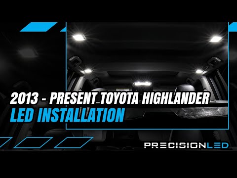 Видео: Светодиодная подсветка салона Toyota Highlander — как установить — 3-е поколение (2013+)