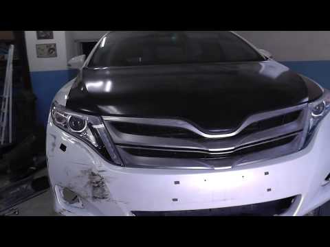 Видео: Toyota Venza. Дотяжка морды. И опять наборка.