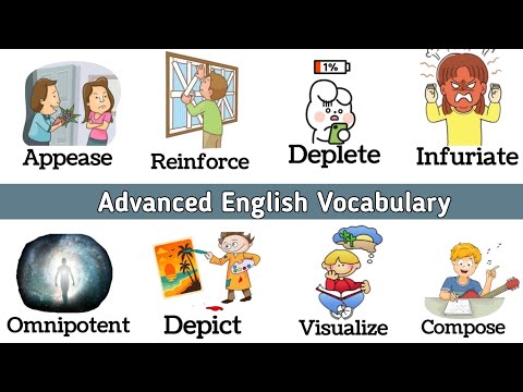 Видео: Расширенный словарный запас английского языка для IELTS | 16 продвинутых английских слов со значе...